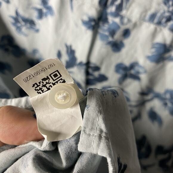 Bonobos Riviera Cabana Shirt Grey Daylight Floral Men's Large Button Up Casual - Picture 7 of 7